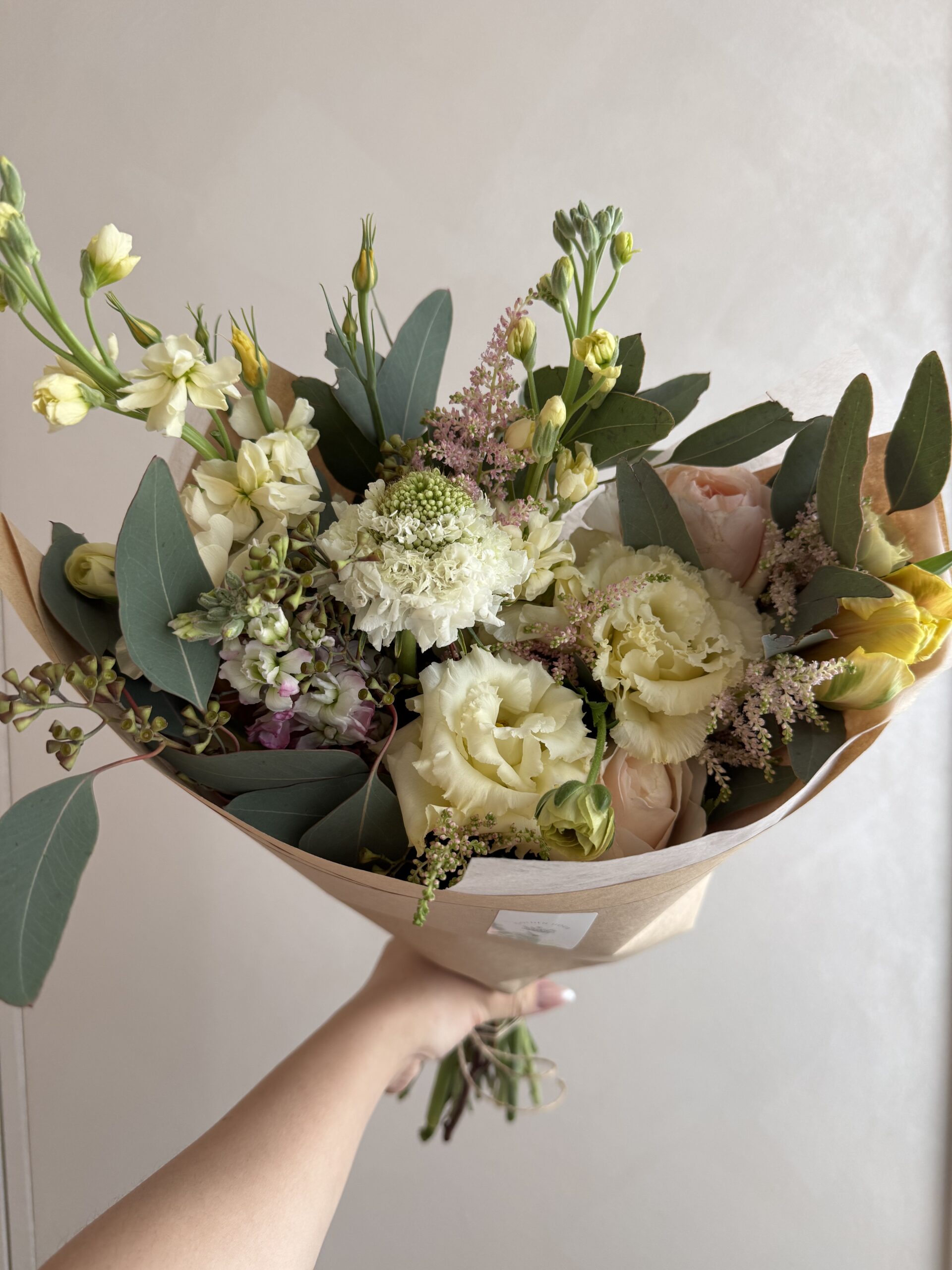 The Whole Meadow — generous hand-tied seasonal wildflower arrangement of 24 to 32 stems by Golden Hour Blooms Co.