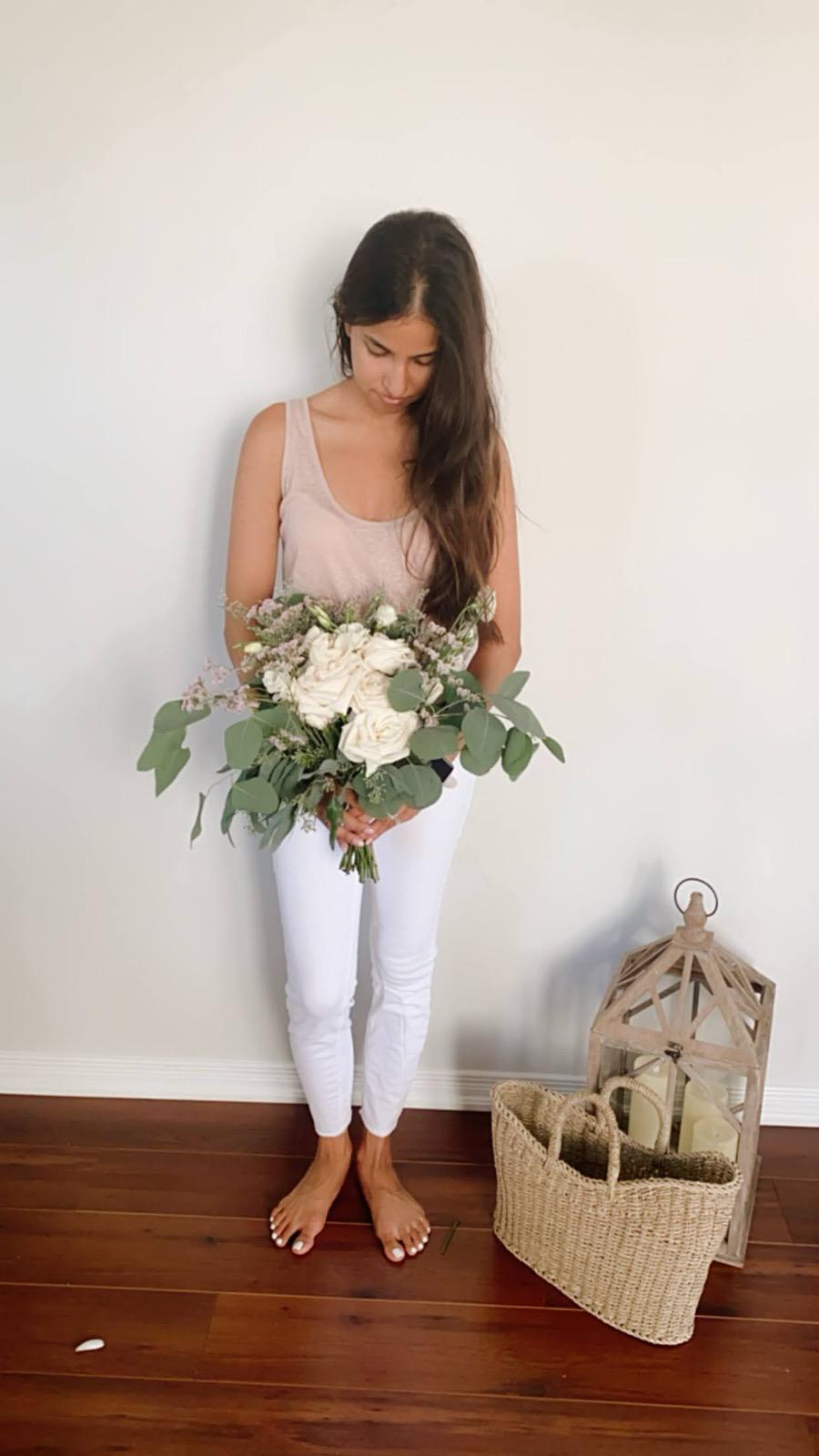 Natasha, Business Partner and co-founder of Golden Hour Blooms Co., wildflower florist serving Whitby, Ontario